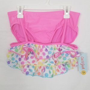 NWT! Cat & Jack Girls 2 Piece Swim Suit